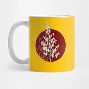 Vintage Adam's Needle Botanical Illustration on Circle Mug